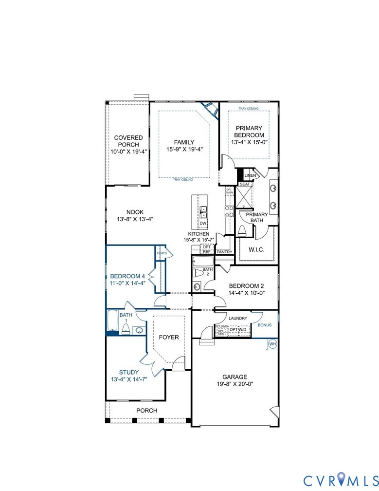 1066 Arbor Heights Terrace Midlothian, VA 23114 - Photo 2 of 2 a picture of a floor plan