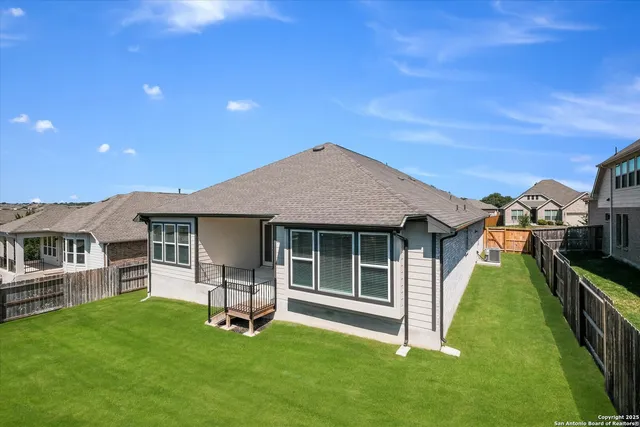 a house view with a garden space