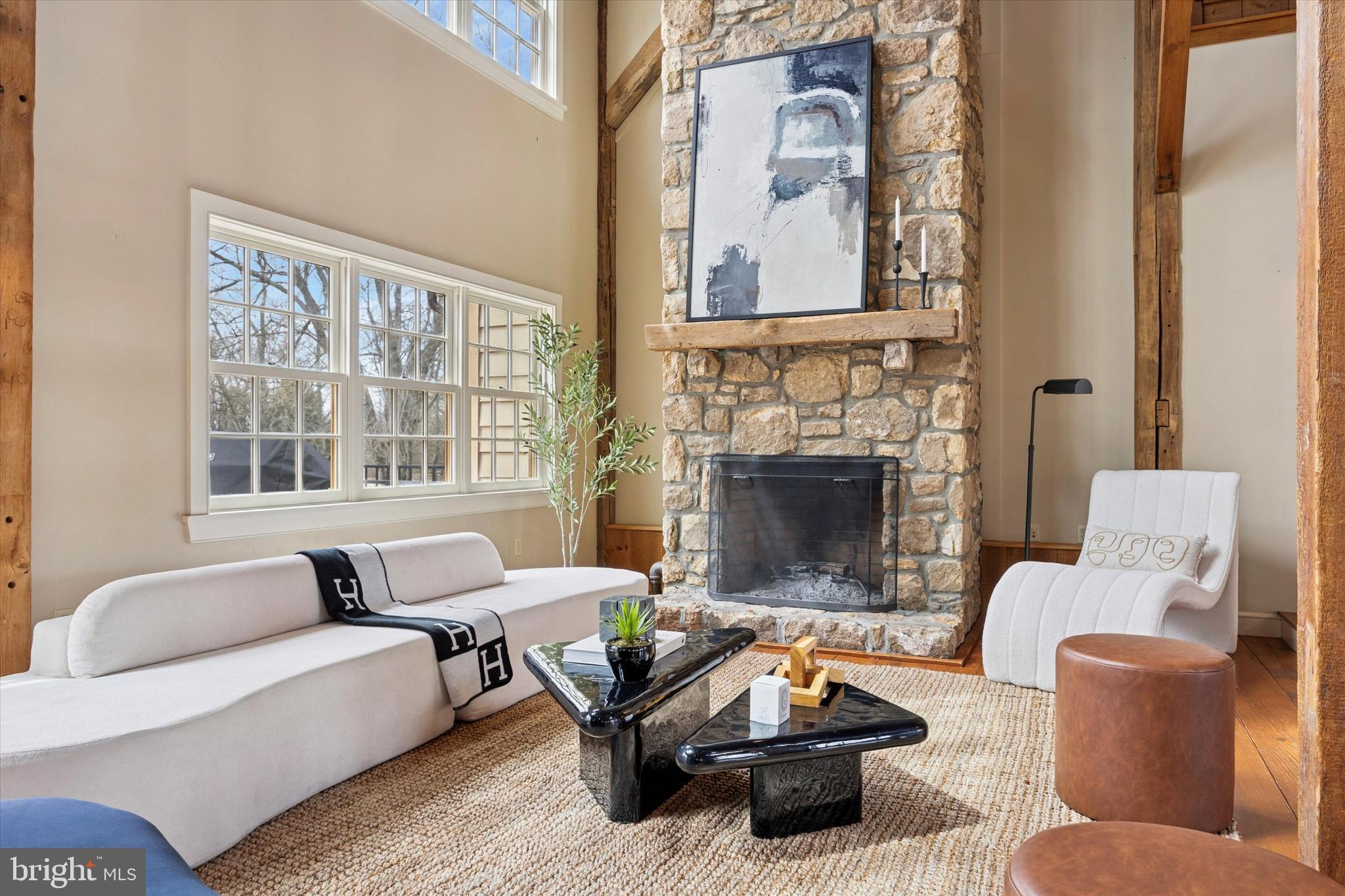 3468 Holicong Road Doylestown, PA 18902 - Photo 7 of 37 a living room with furniture and a fireplace