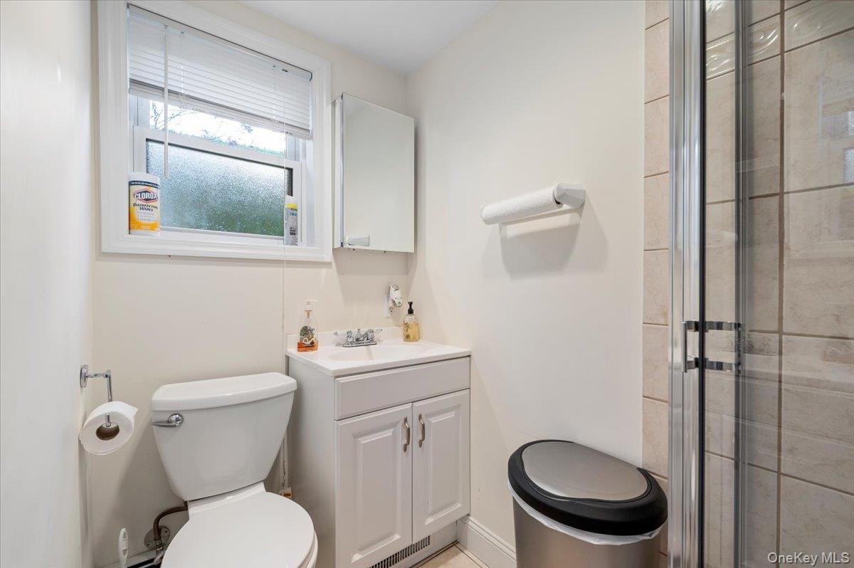 1109 Round Swamp Road Old Bethpage, NY 11804 - Photo 35 of 50 a white toilet sitting next to a bathroom sink