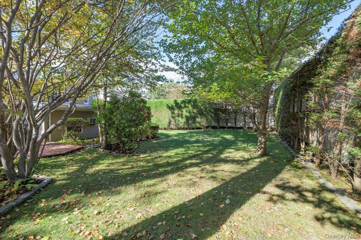 1109 Round Swamp Road Old Bethpage, NY 11804 - Photo 40 of 50 a view of a backyard with large trees