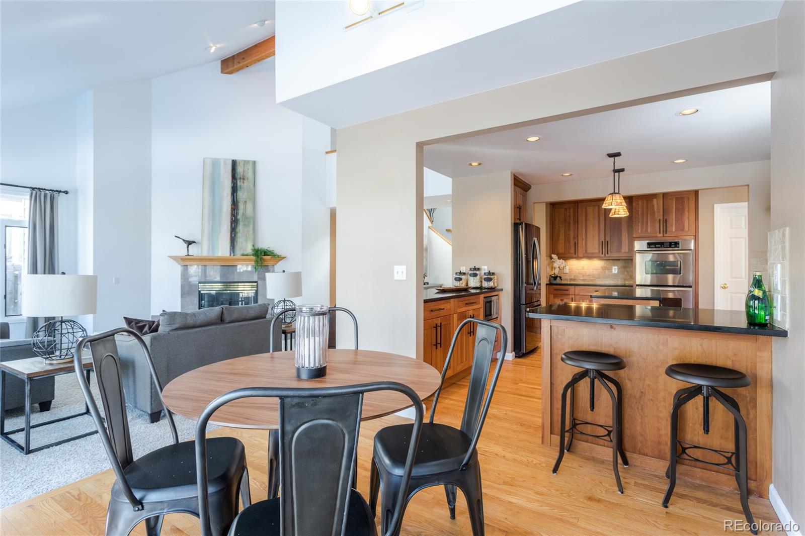 5659 College Place Boulder, CO 80303 - Photo 13 of 27 a dining room with furniture and window