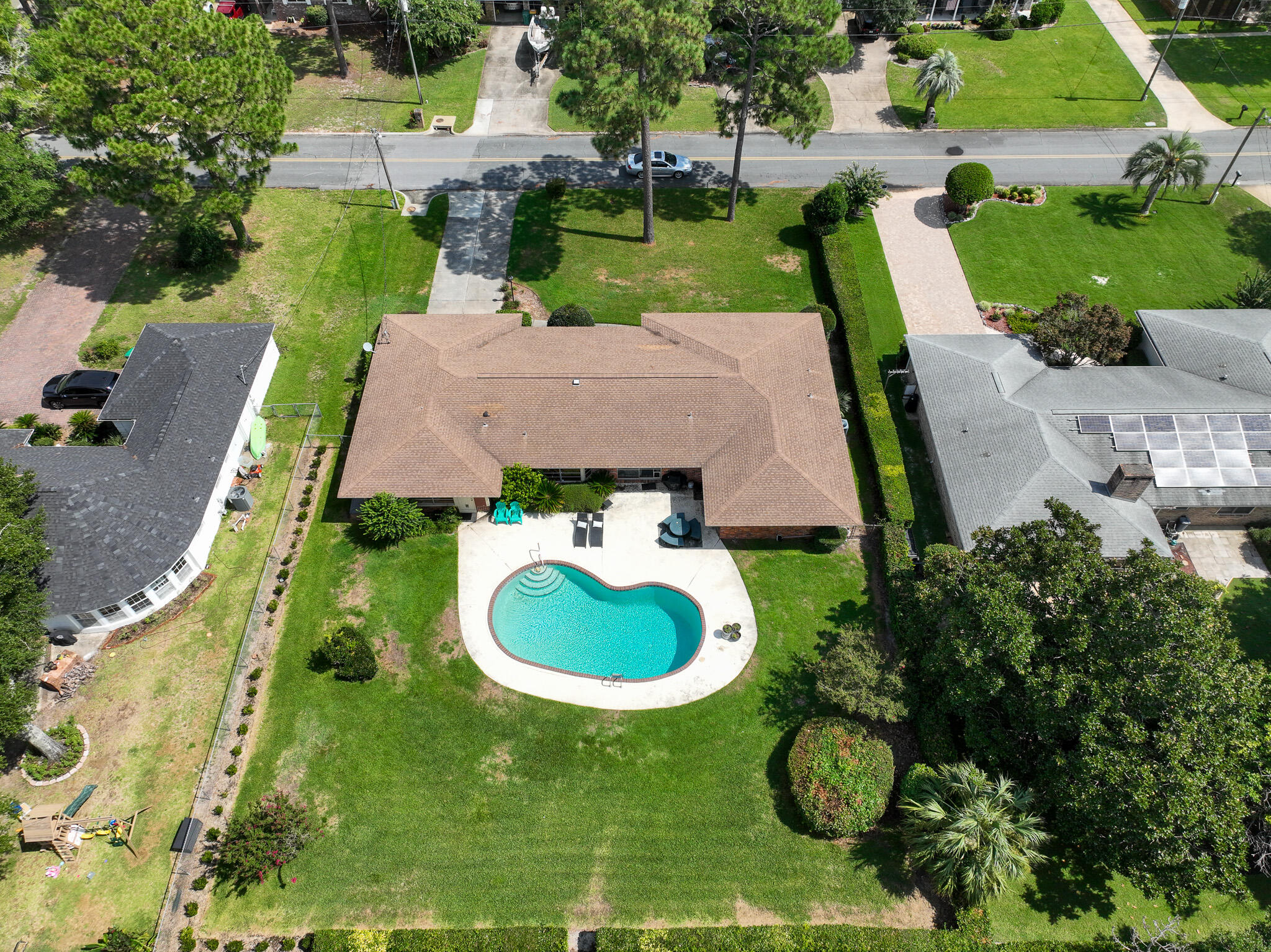 90 Country Club Road Shalimar, FL 32579 - Photo 36 of 41 an aerial view of a house with outdoor space