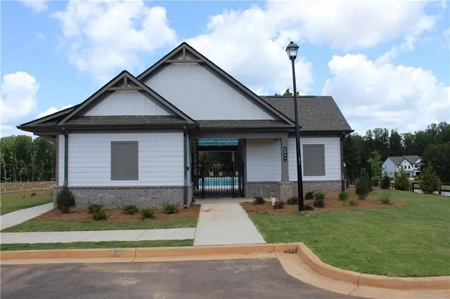 a view of balcony with wooden floor