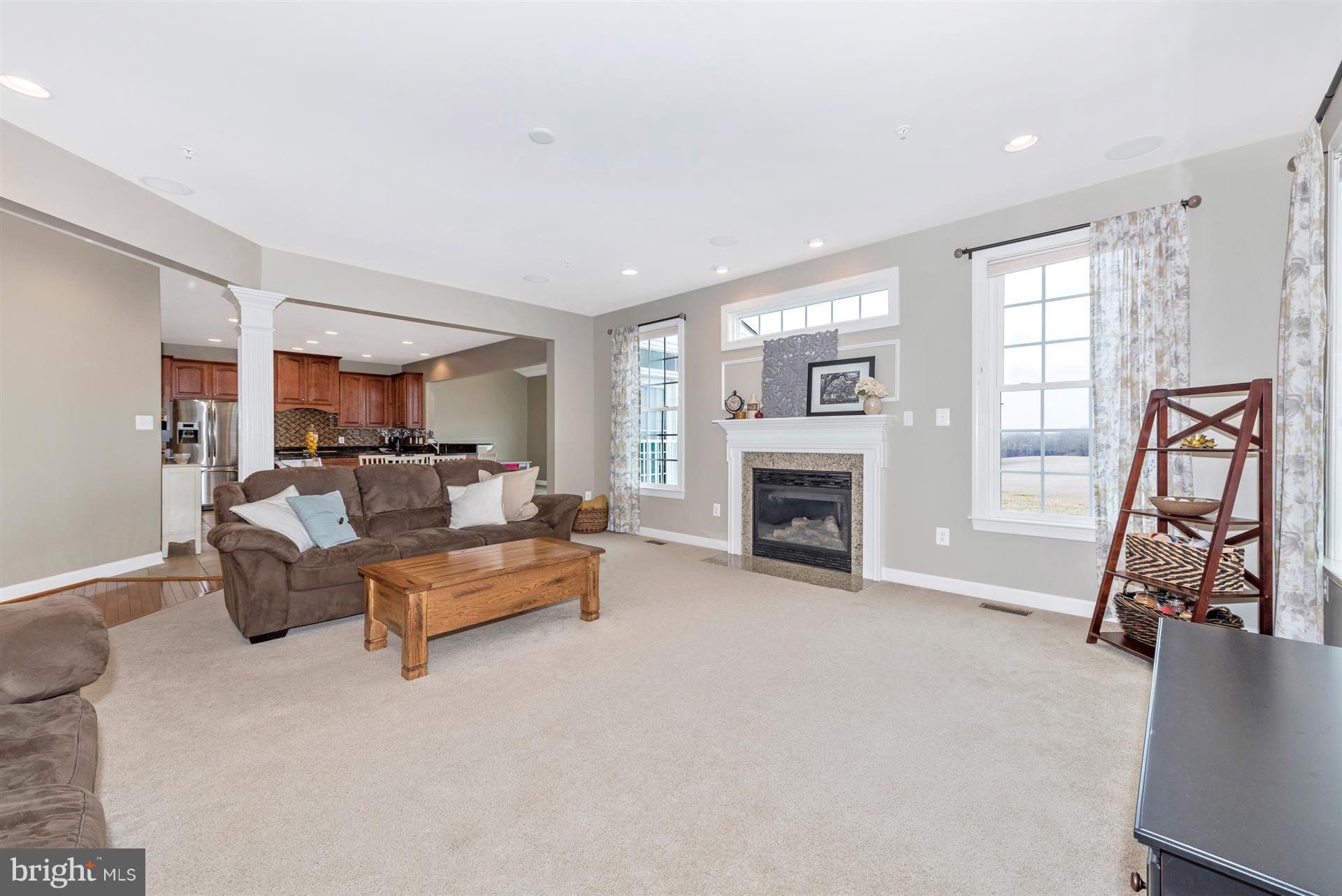 9158 Bealls Farm Road Frederick, MD 21704 - Photo 8 of 30 a living room with furniture and a fireplace