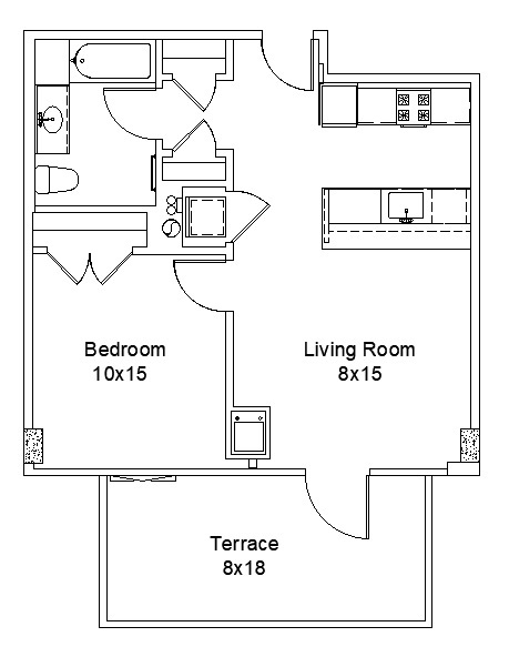 171 North Aberdeen Street, Unit 603 Chicago, IL 60607 - Photo 2 of 2 a picture of a room with a white and white wall