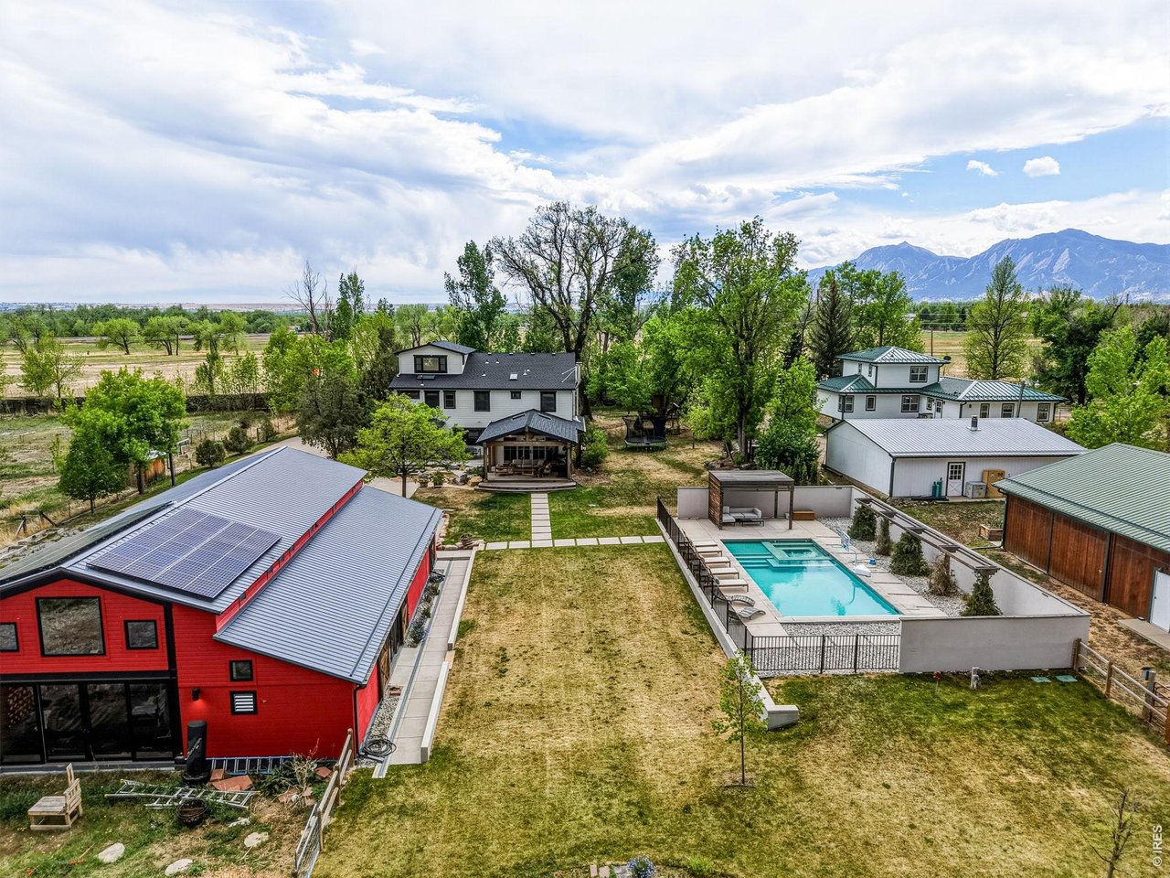 4795 Jay Road Boulder, CO 80301 - Photo 40 of 50 Aerial view from the back pasture.