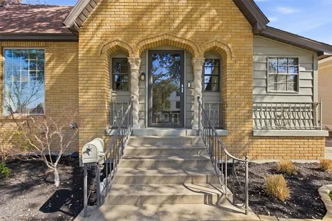 a front view of a house