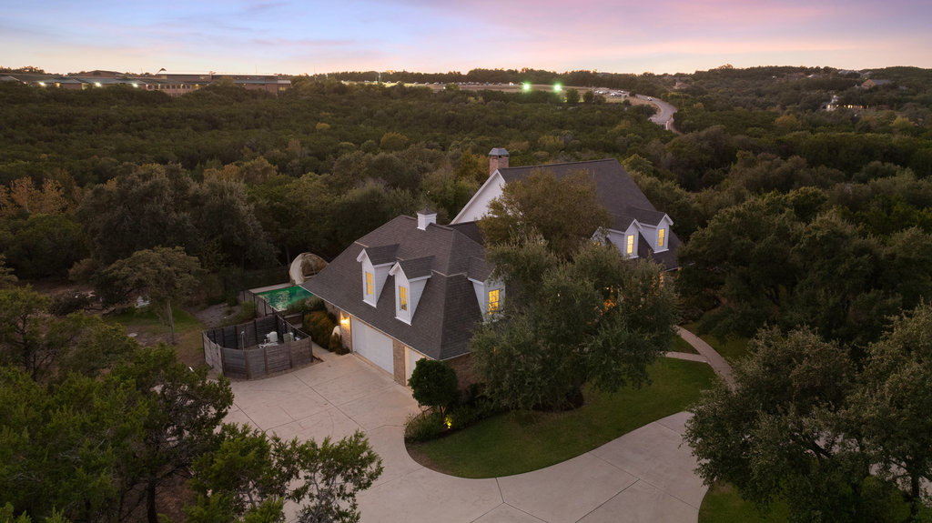 1350 Patterson Road Austin, TX 78733 - Photo 34 of 40 an aerial view of houses with yard