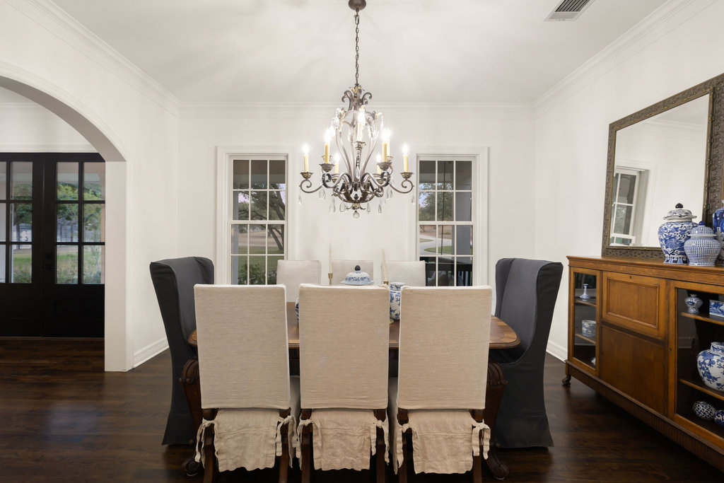 1350 Patterson Road Austin, TX 78733 - Photo 6 of 40 a view of a dining room with furniture and wooden floor