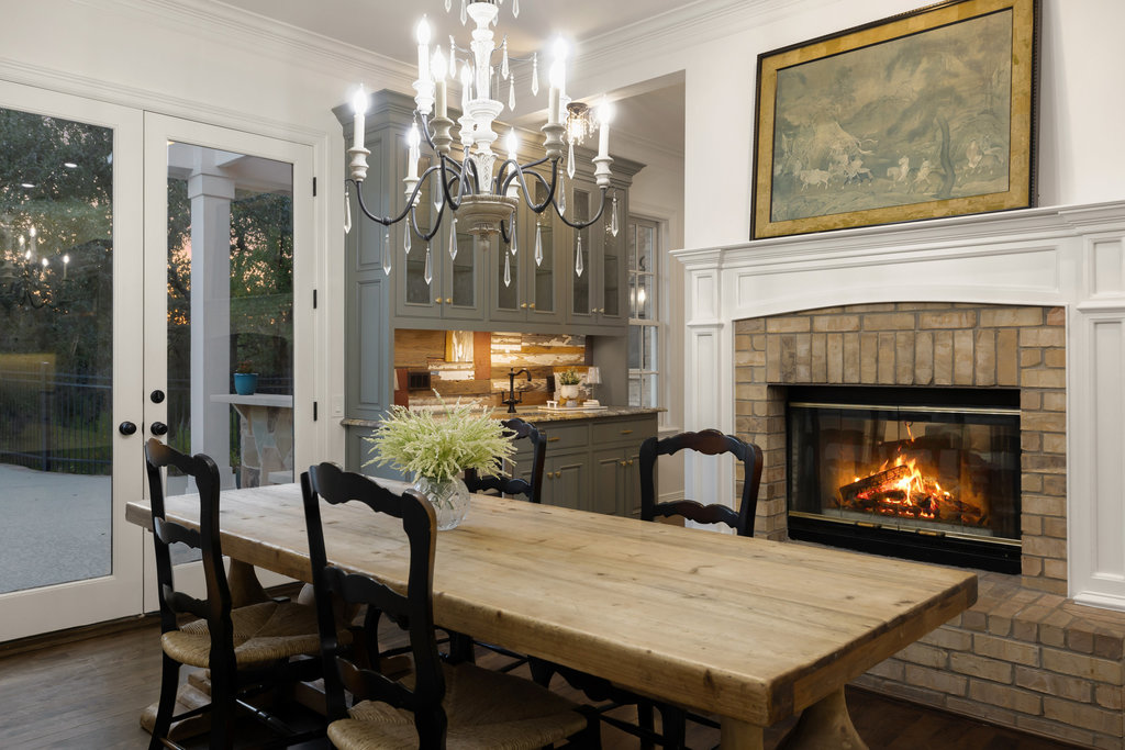 1350 Patterson Road Austin, TX 78733 - Photo 10 of 40 a view of a dining room with furniture and chandelier