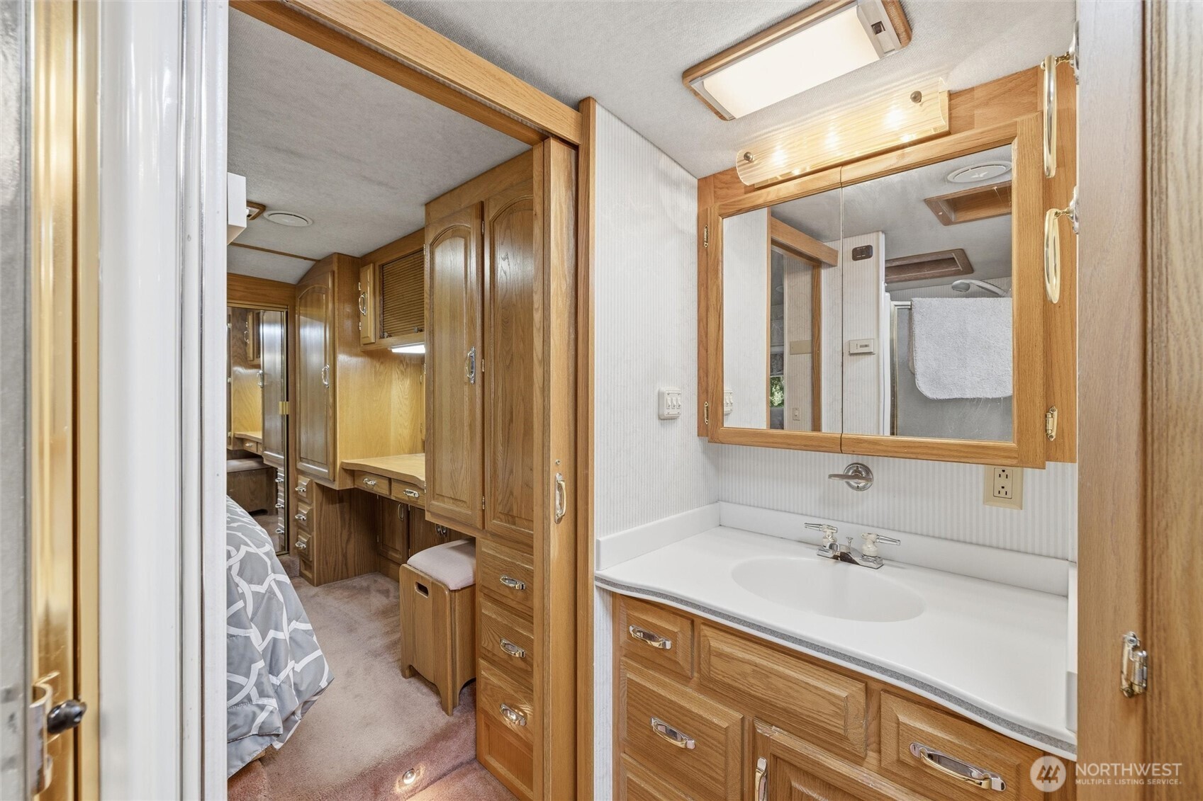 1028 Maple Lane Maple Falls, WA 98266 - Photo 12 of 17 a bathroom with a sink and a mirror