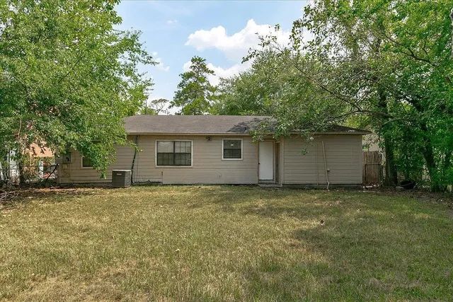 a backyard of a house