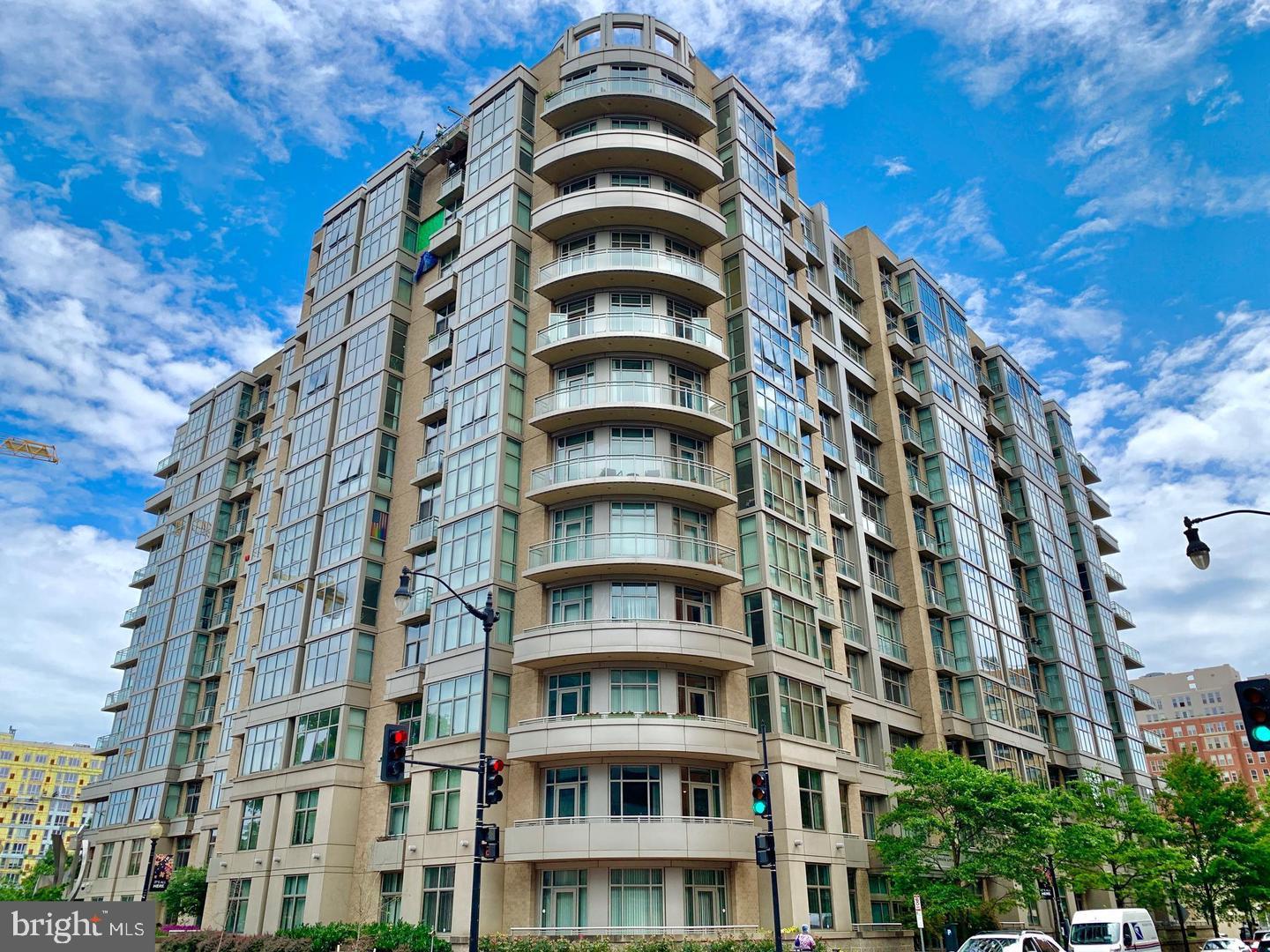 a front view of a building