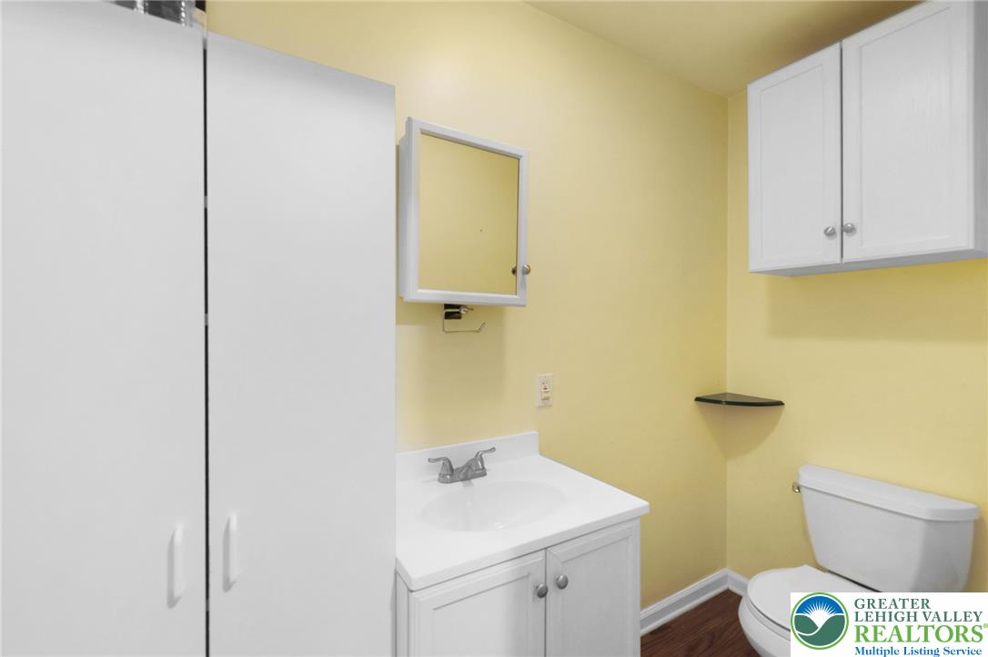 256 Sundance Road Effort, PA 18330 - Photo 29 of 83 a bathroom with a sink a toilet and a vanity