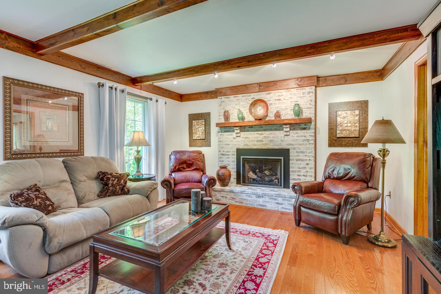33 Powell Place Road Tabernacle, NJ 08088 - Photo 14 of 58 Beamed ceiling - lovely gas fireplace
