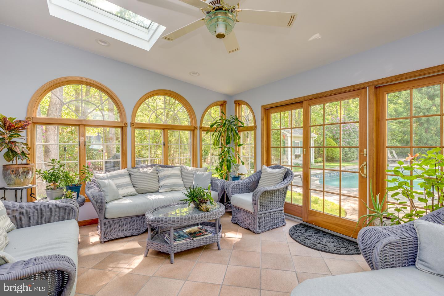 33 Powell Place Road Tabernacle, NJ 08088 - Photo 26 of 58 Four season sunroom - tile flooring, 2 skylights