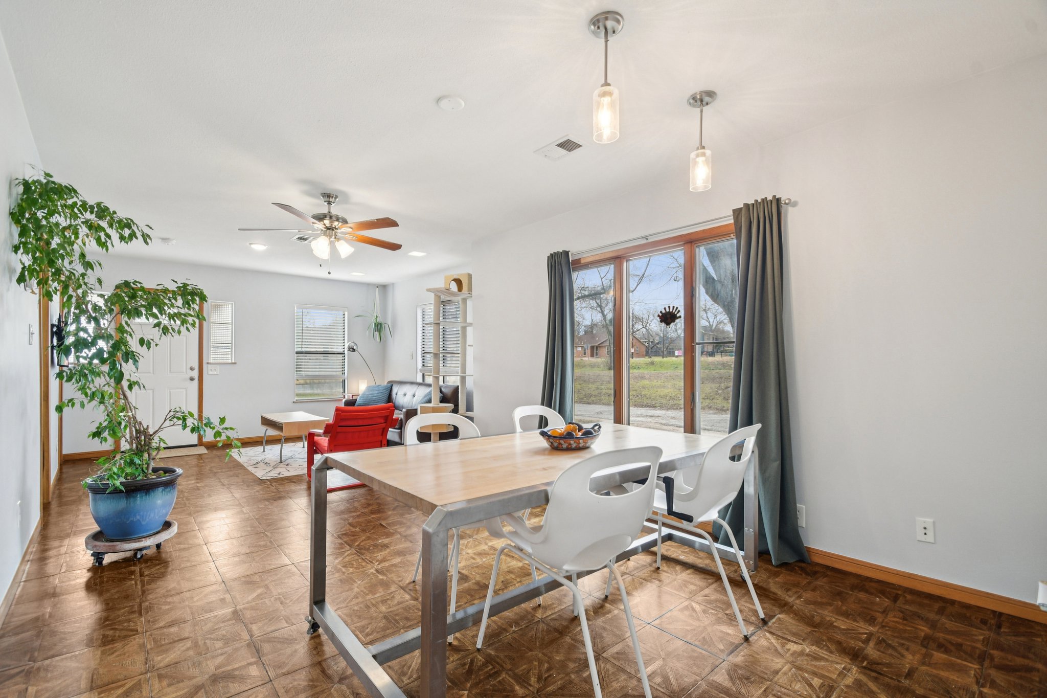 528 Old McDade Road Elgin, TX 78621 - Photo 12 of 30 Dining room featuring a ceiling fan and recessed lighting