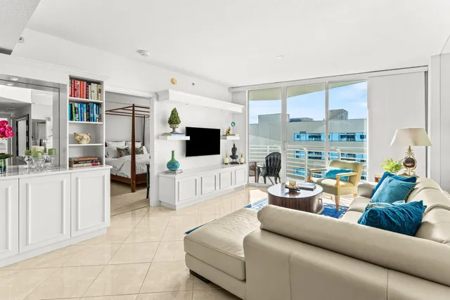 a bed room with a bed and a walk in closet