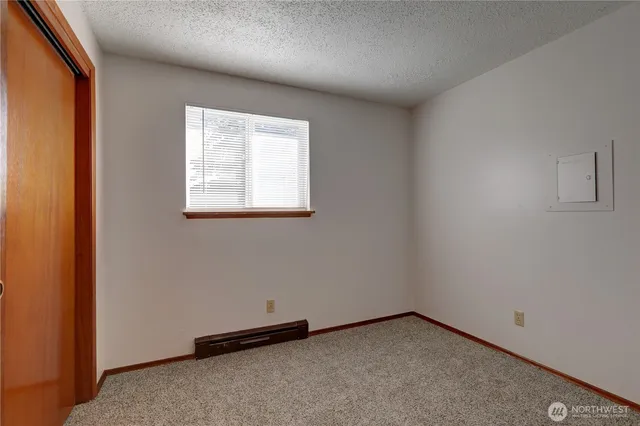 a view of backyard with green space