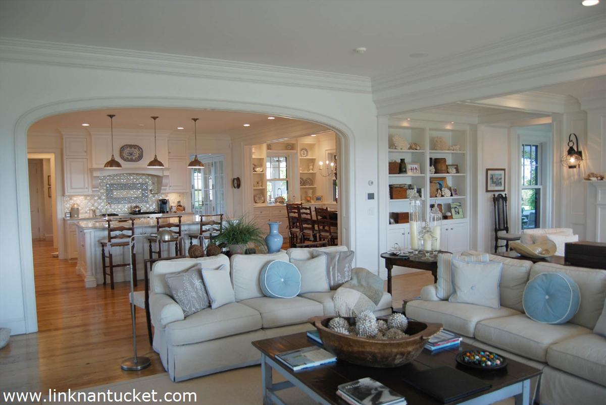 212 Eel Point Road Nantucket, MA 02554 - Photo 16 of 49 Living Room towards kitchen