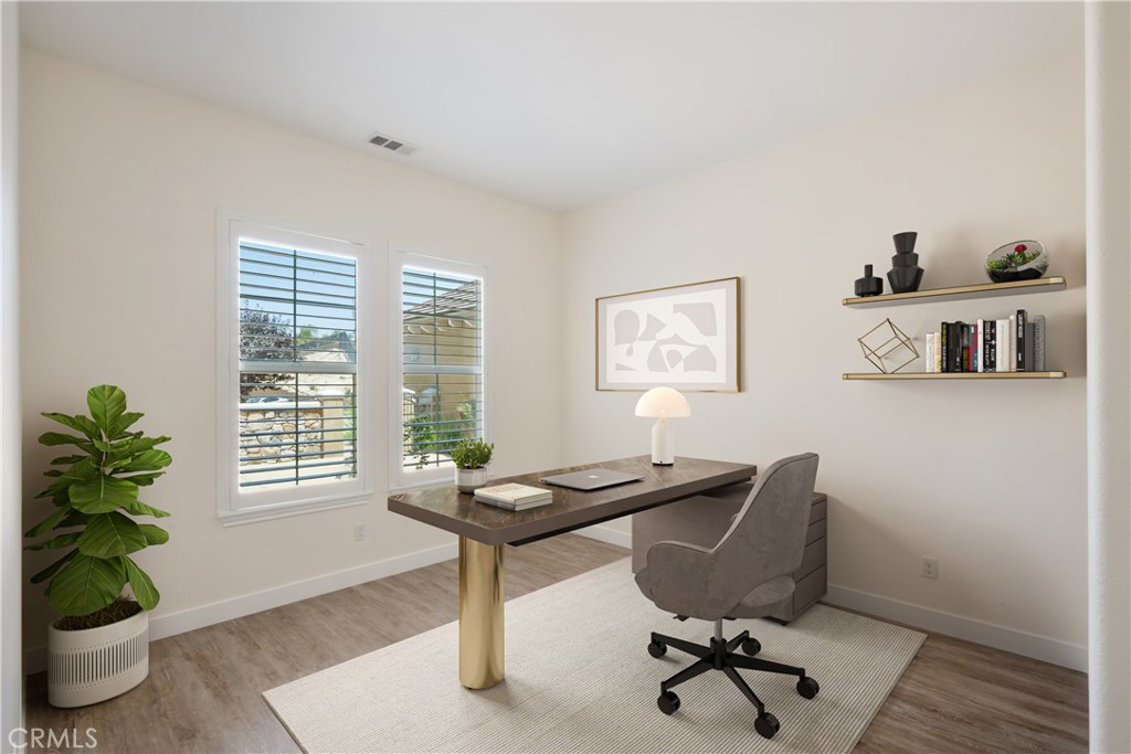 3086 Crystal Ridge Lane Colton, CA 92324 - Photo 31 of 71 Main House - Bedroom #2, shown as an office - View of Front Courtyard