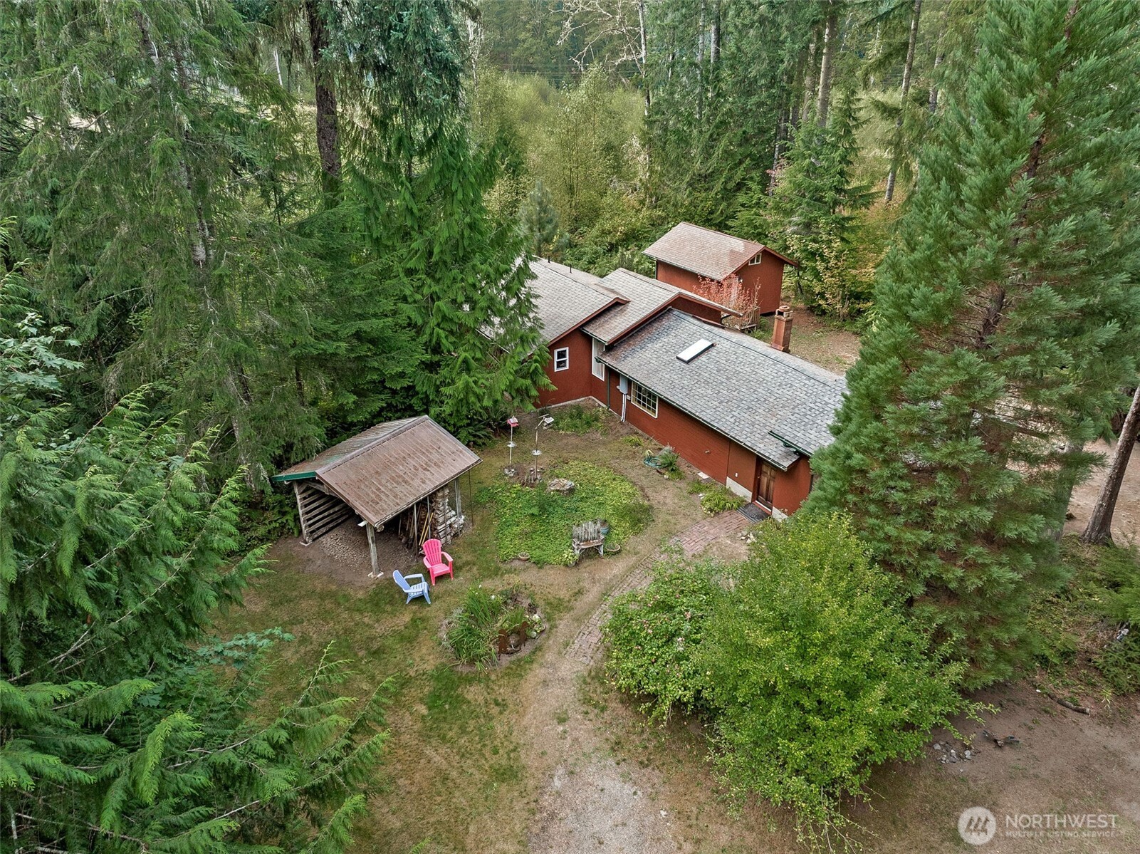 701 Mineral Hill Road Mineral, WA 98355 - Photo 5 of 40 an aerial view of a backyard