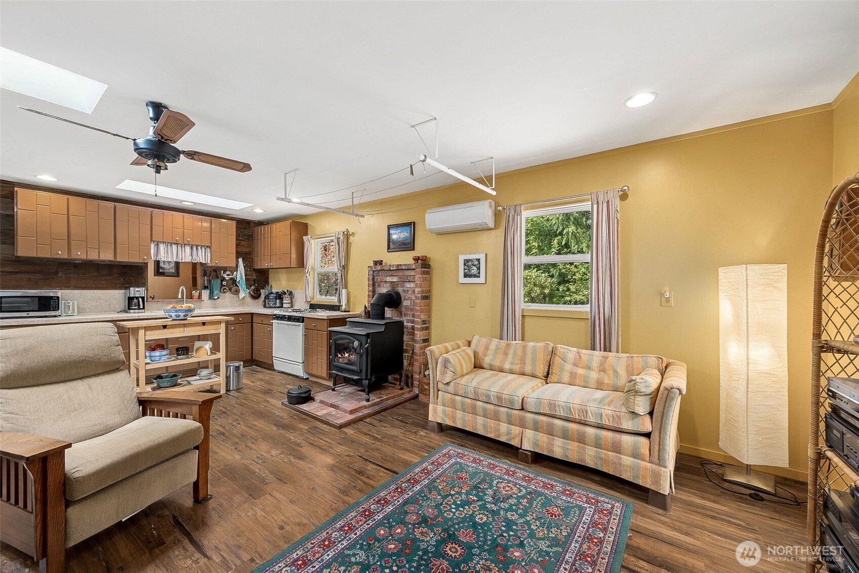 701 Mineral Hill Road Mineral, WA 98355 - Photo 9 of 40 a living room with furniture and kitchen view