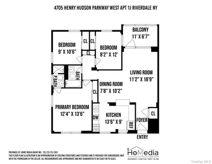 $405,000 | 4705 Henry Hudson Parkway West, Unit 1J | Riverdale