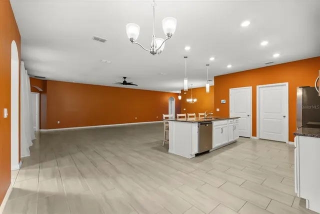 a view of an empty room