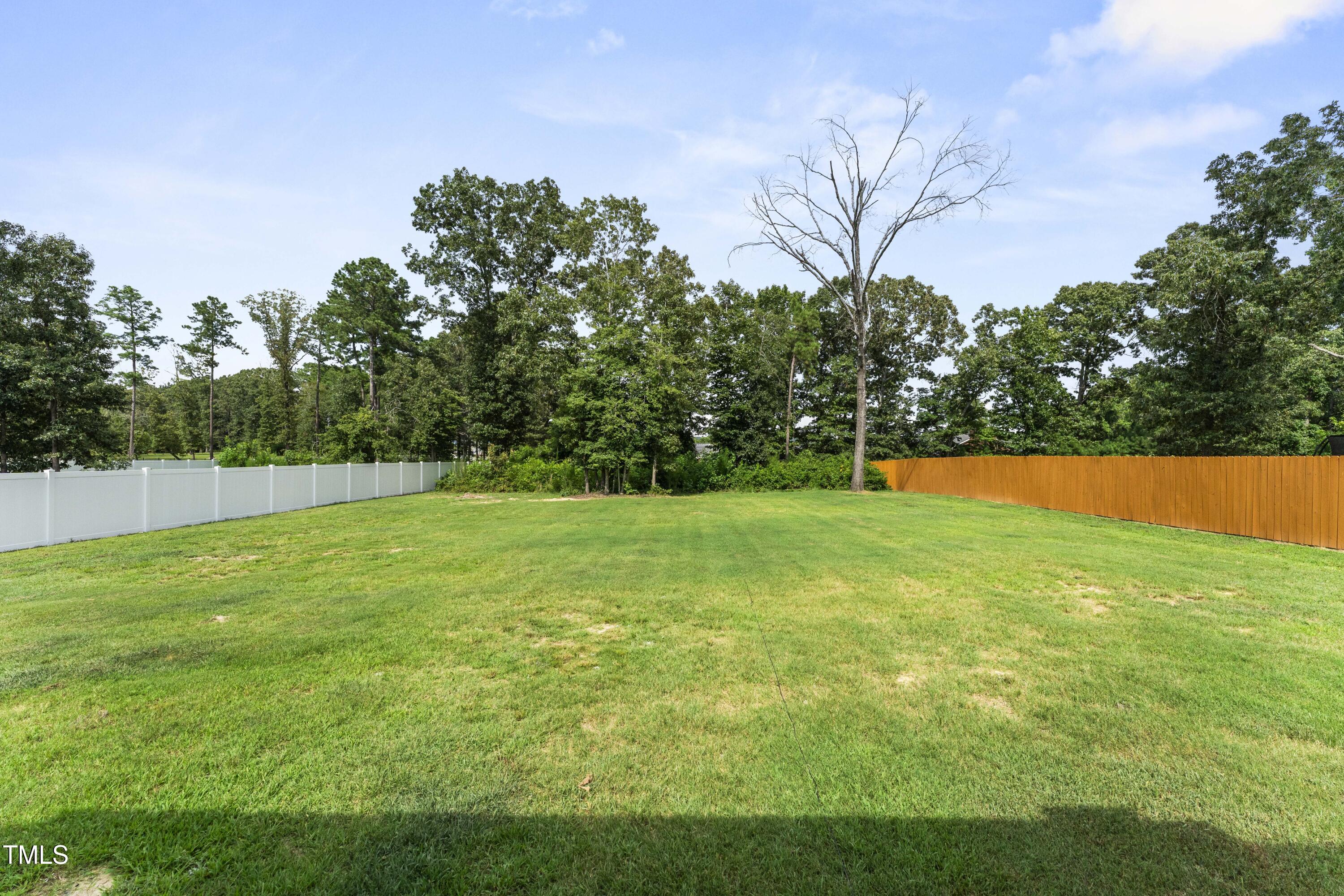205 Morningside Lane Angier, NC 27501 - Photo 40 of 46 a view of yard with grass and trees