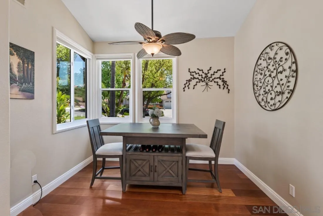 15928 Cumberland Drive Poway, CA 92064 - Photo 18 of 41 a dining room with furniture a rug and a window