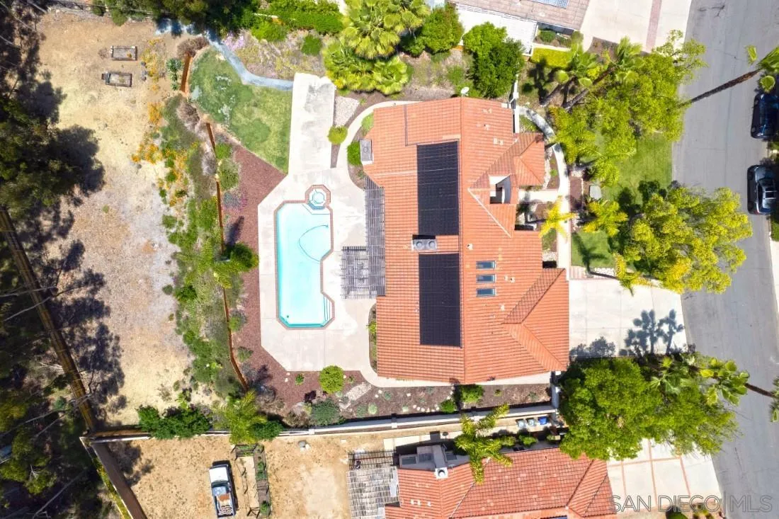 15928 Cumberland Drive Poway, CA 92064 - Photo 38 of 41 an aerial view of a house with a yard and garden