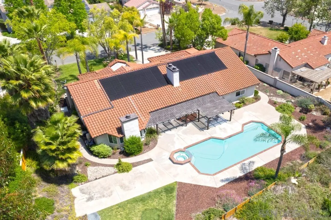 15928 Cumberland Drive Poway, CA 92064 - Photo 5 of 41 an aerial view of a house with yard swimming pool and outdoor seating