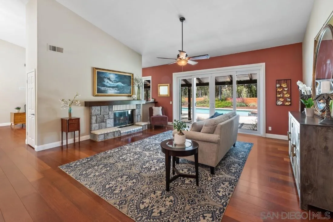 15928 Cumberland Drive Poway, CA 92064 - Photo 7 of 41 a living room with furniture and a fireplace