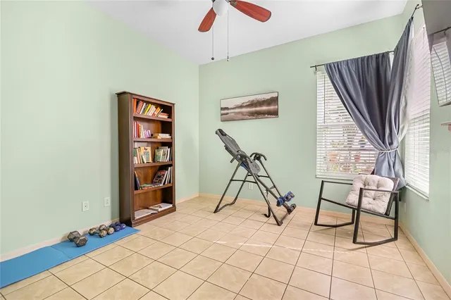 a room with furniture and a window