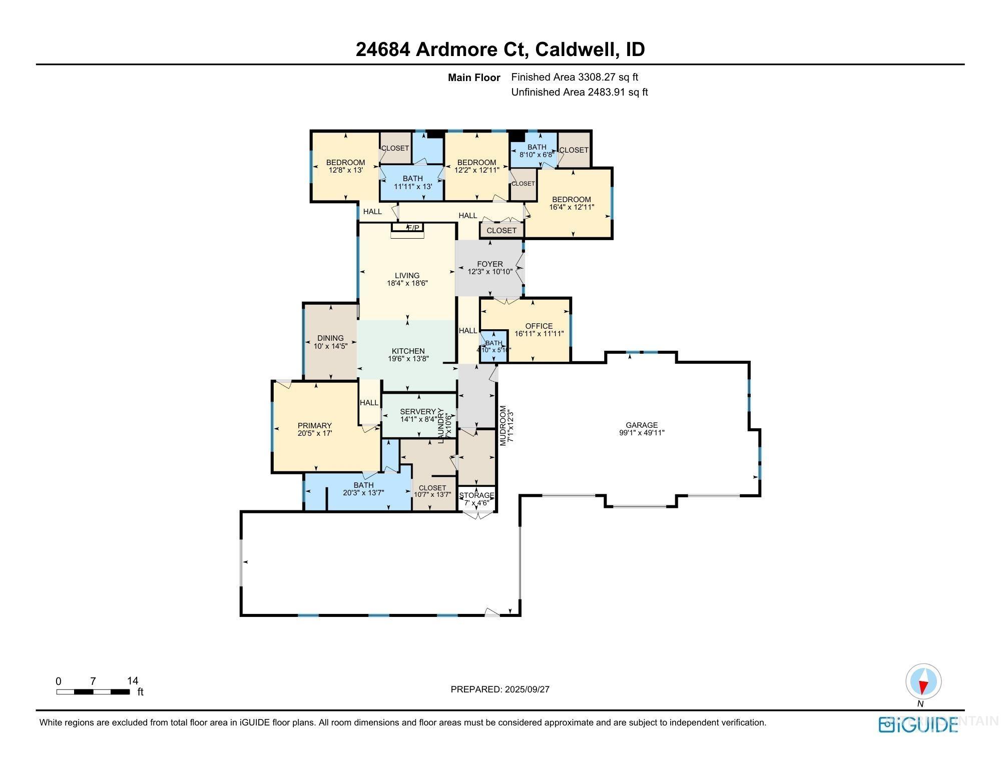 24864 Ardmore Court Caldwell, ID 83607 - Photo 48 of 48 View of property floor plan