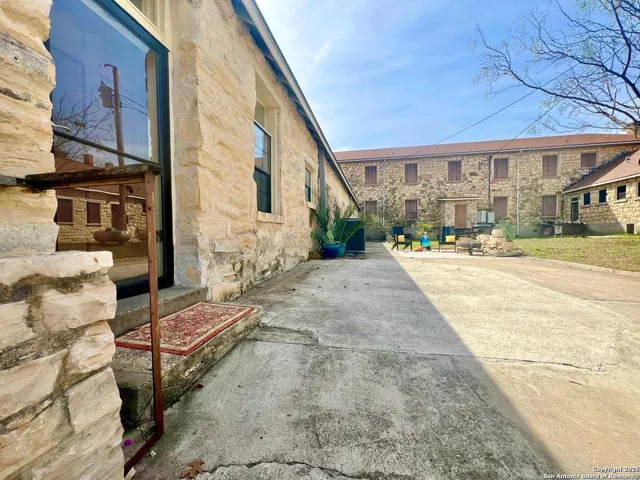 a view of outdoor space with seating area