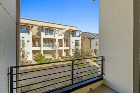 a view of a building from a window
