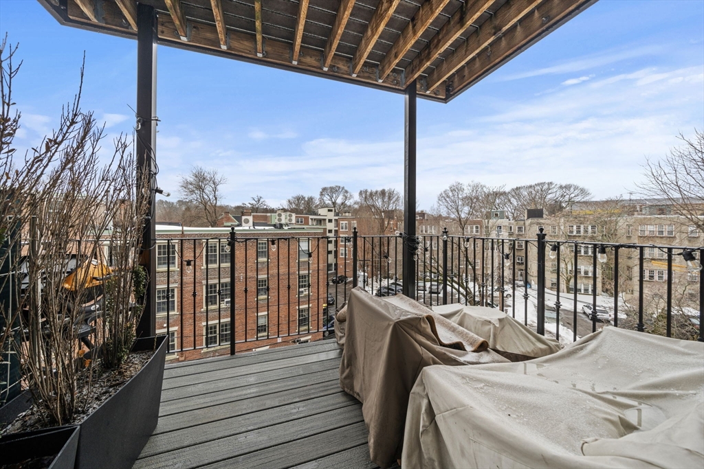 9 Regent Circle, Unit 3 Brookline, MA 02445 - Photo 12 of 20 a view of a balcony with city view