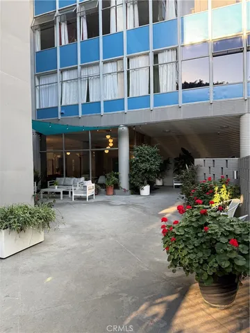 a view of a city with tall buildings