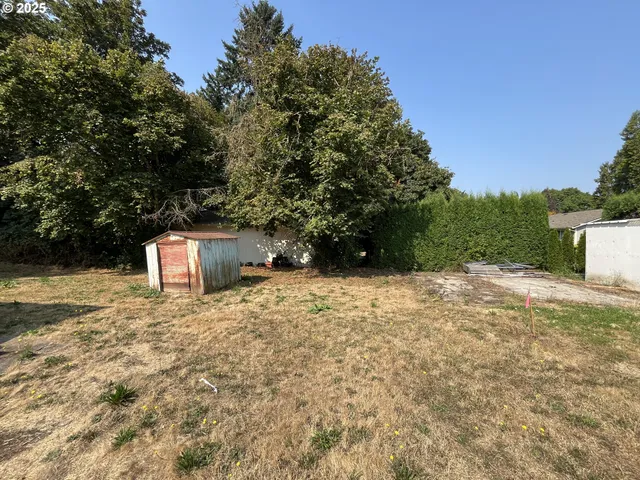 a house with trees in front of it