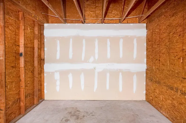 a view of wooden door