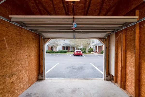 a view of parking garage