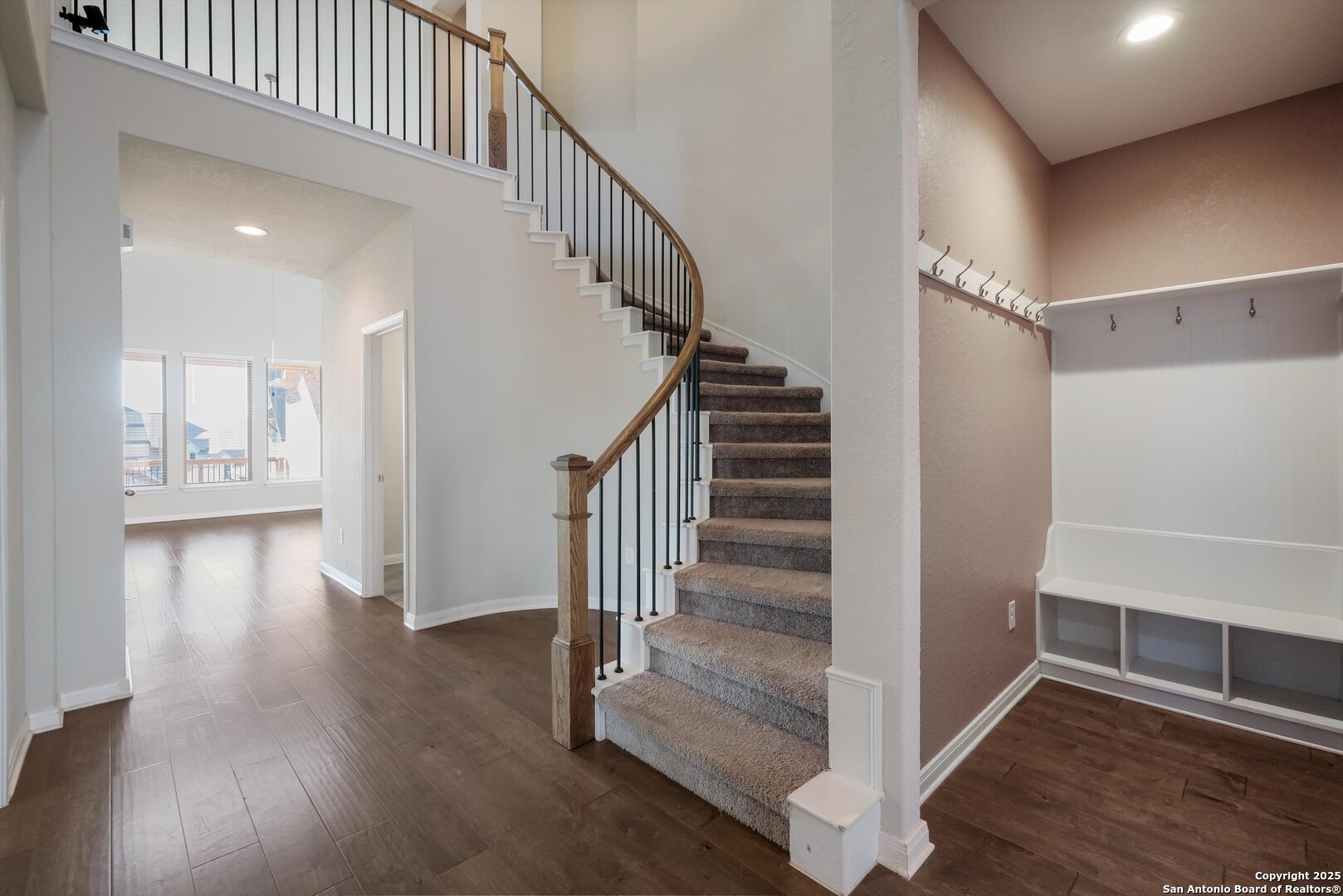 1718 Wind River San Antonio, TX 78258 - Photo 3 of 32 a view of entryway with wooden floor