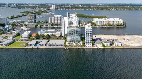 a view of a hallway with windows