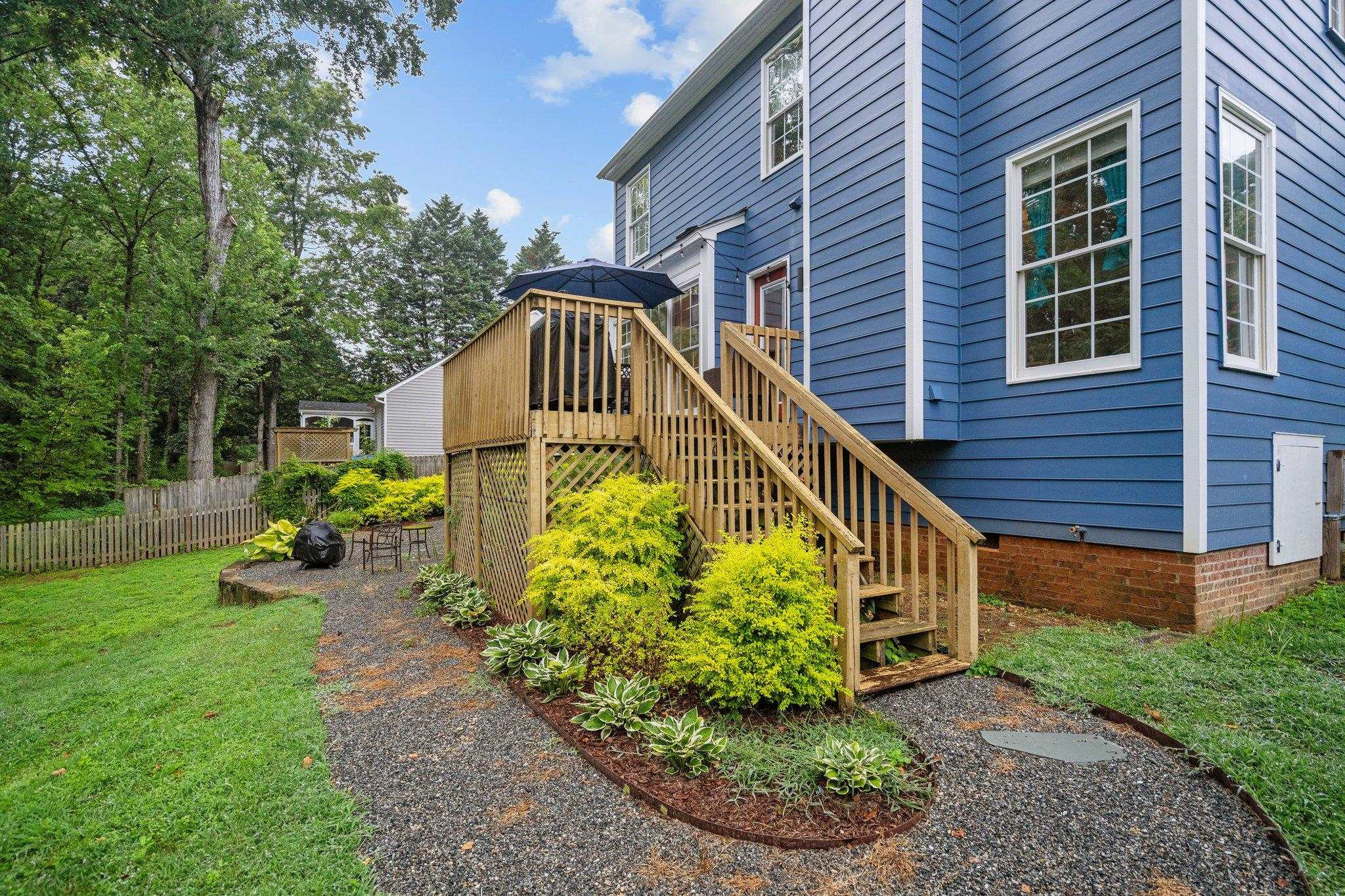 6305 Dry Fork Lane Raleigh, NC 27617 - Photo 34 of 41 a front view of a house with garden