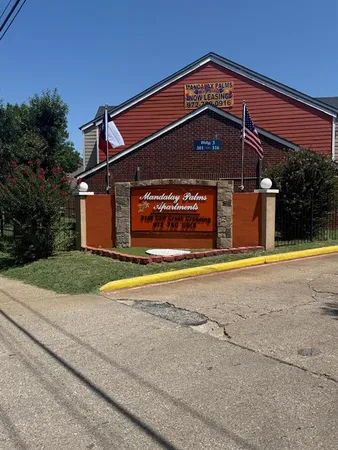 a view of a building with a swimming pool