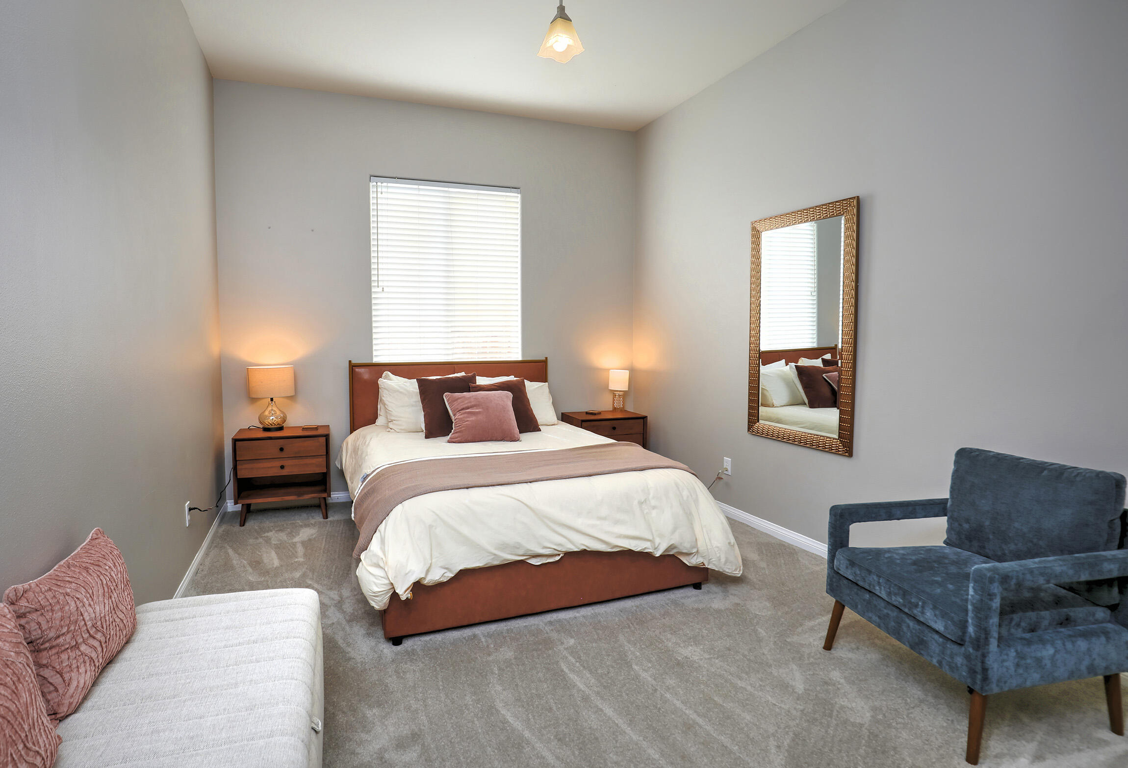 363 Quail Run Road Buellton, CA 93427 - Photo 21 of 25 a bedroom with a bed couch and window