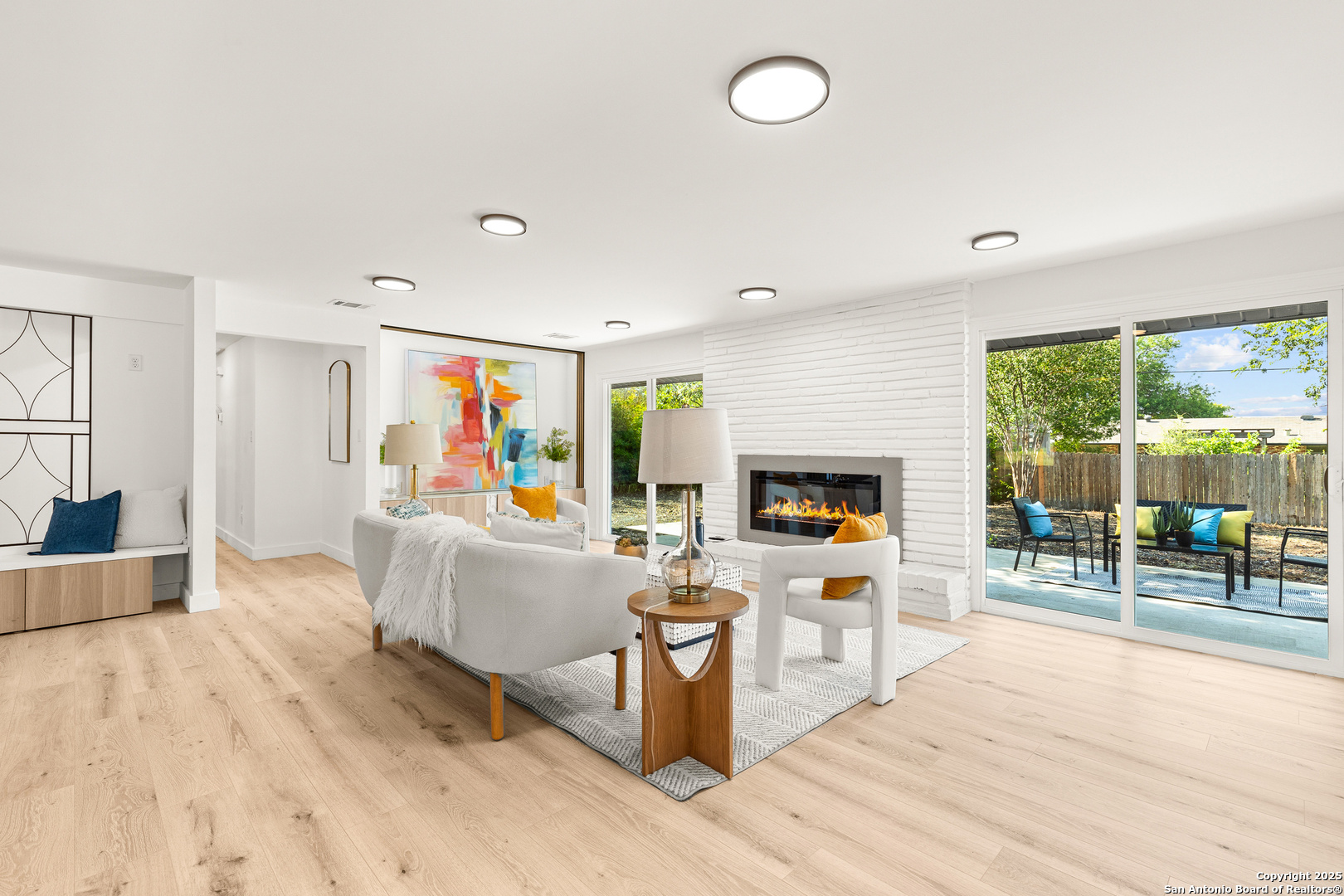 446 Spaceway Drive Windcrest, TX 78239 - Photo 1 of 28 a living room with furniture and a wooden floor